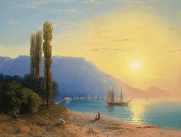 Sunset over Yalta by Ivan Aivazovsky